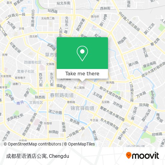 成都星语酒店公寓 map
