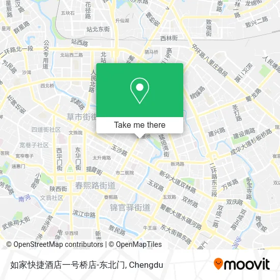 如家快捷酒店一号桥店-东北门 map
