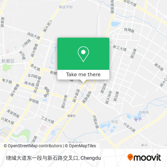 绕城大道东一段与新石路交叉口 map