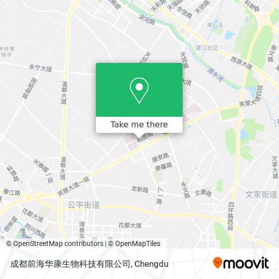 成都前海华康生物科技有限公司 map
