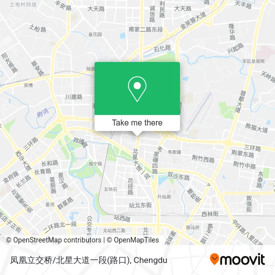 凤凰立交桥/北星大道一段(路口) map