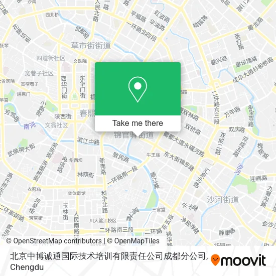 北京中博诚通国际技术培训有限责任公司成都分公司 map