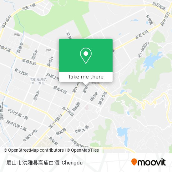 眉山市洪雅县高庙白酒 map