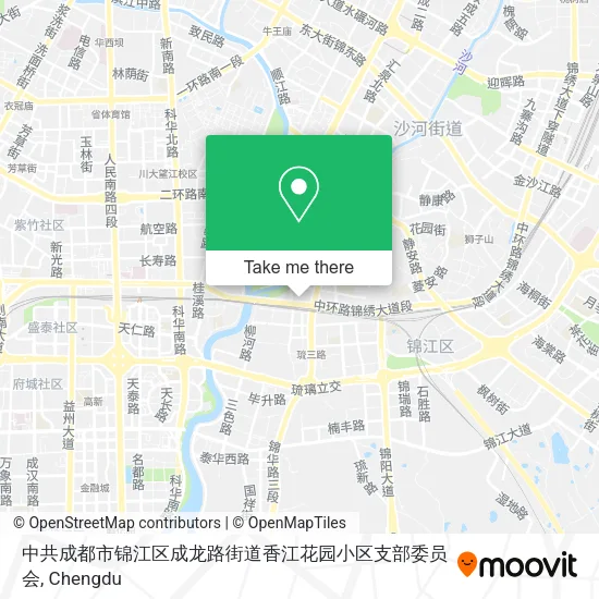 中共成都市锦江区成龙路街道香江花园小区支部委员会 map