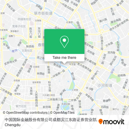 中国国际金融股份有限公司成都滨江东路证券营业部 map