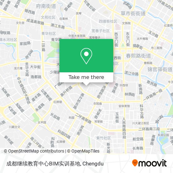 成都继续教育中心BIM实训基地 map