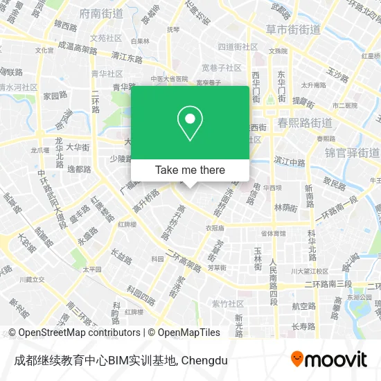成都继续教育中心BIM实训基地 map