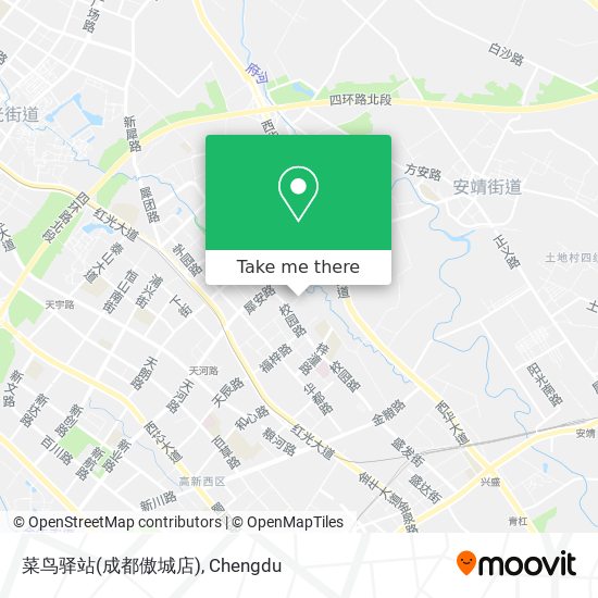 菜鸟驿站(成都傲城店) map