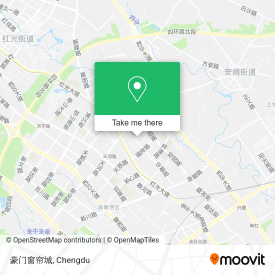 豪门窗帘城 map