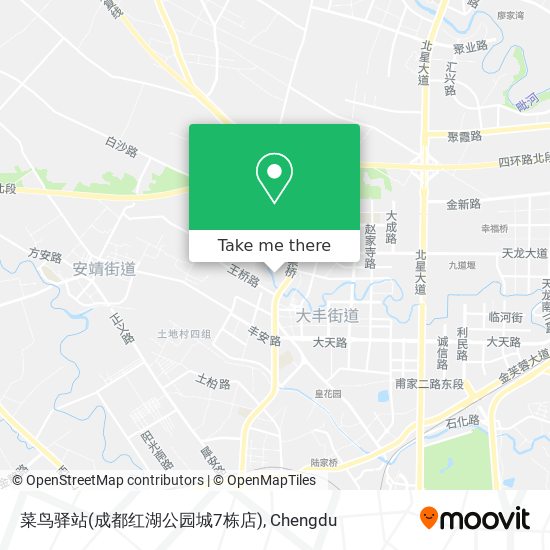 菜鸟驿站(成都红湖公园城7栋店) map