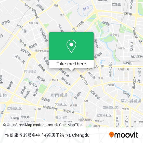 怡倍康养老服务中心(茶店子站点) map