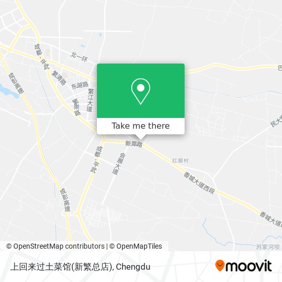 上回来过土菜馆(新繁总店) map