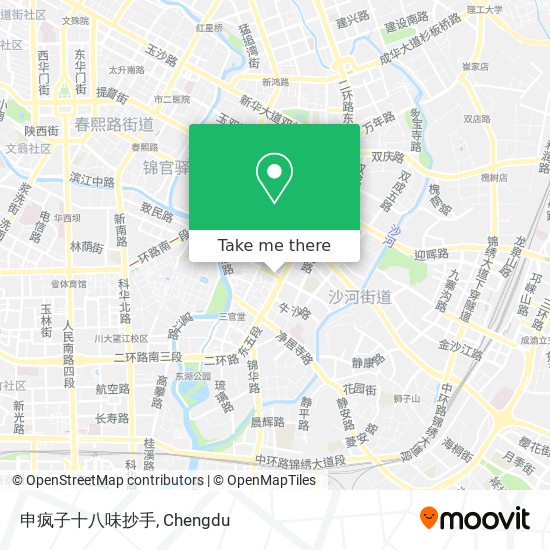 申疯子十八味抄手 map