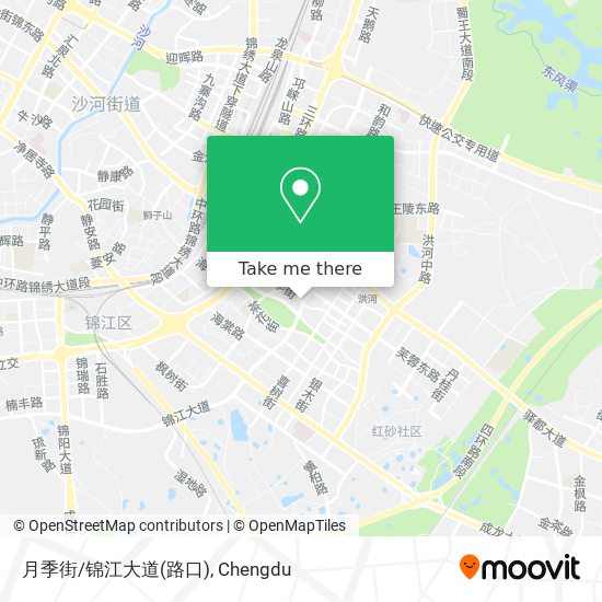 月季街/锦江大道(路口) map