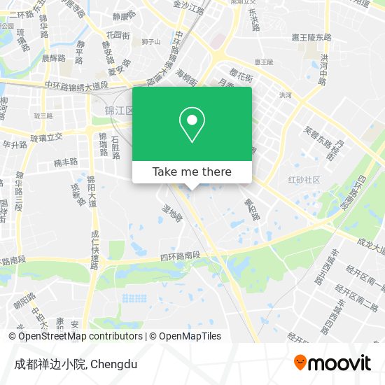 成都禅边小院 map