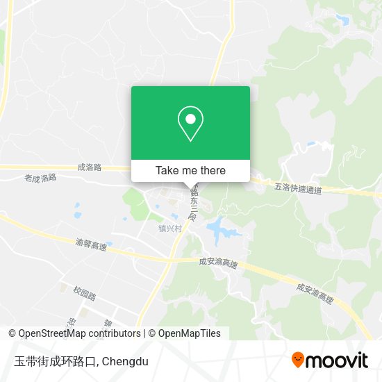 玉带街成环路口 map
