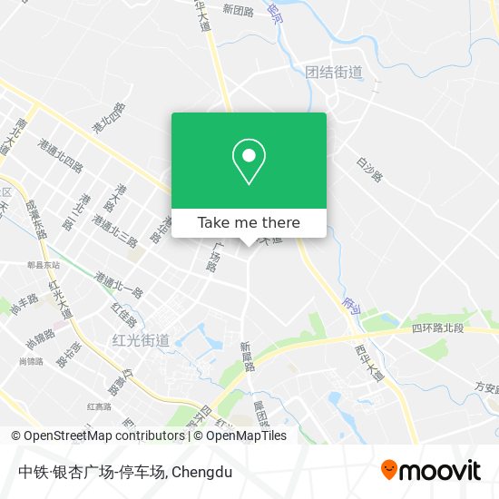 中铁·银杏广场-停车场 map