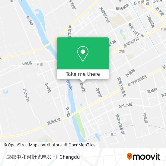 成都中和河野光电公司 map