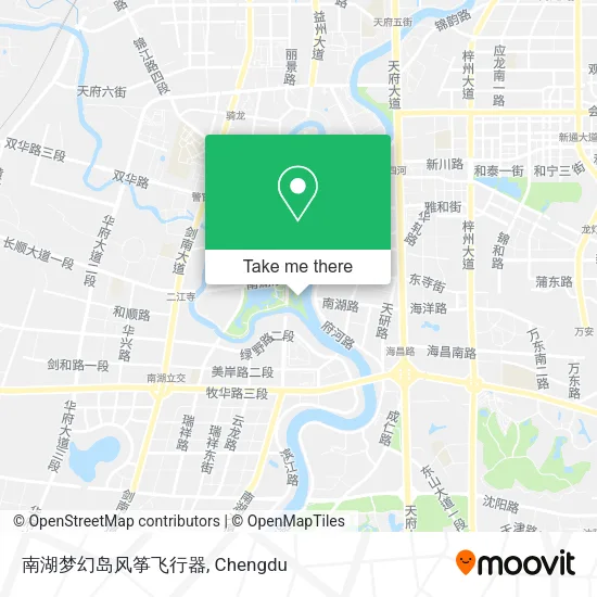 南湖梦幻岛风筝飞行器 map