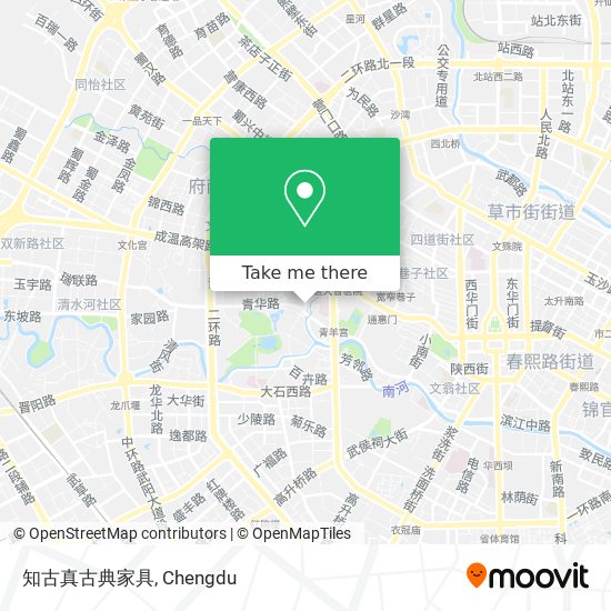 知古真古典家具 map