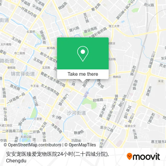 安安宠医臻爱宠物医院24小时(二十四城分院) map