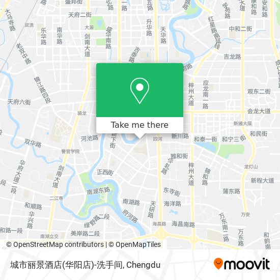 城市丽景酒店(华阳店)-洗手间 map