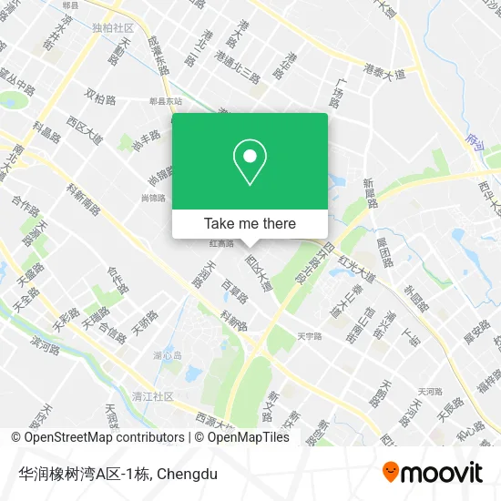 华润橡树湾A区-1栋 map