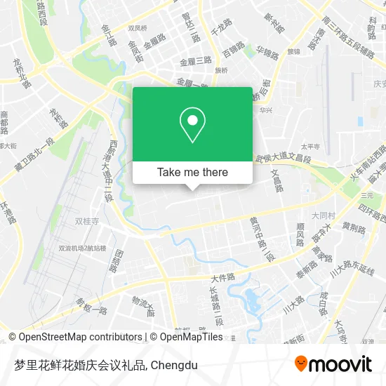 梦里花鲜花婚庆会议礼品 map