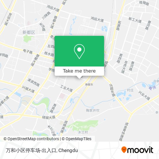 万和小区停车场-出入口 map