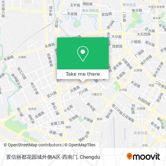置信丽都花园城外侧A区-西南门 map