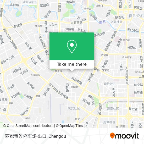 丽都帝景停车场-出口 map