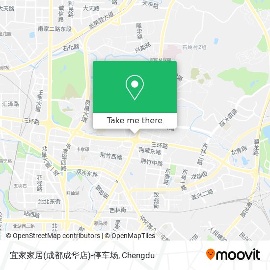 宜家家居(成都成华店)-停车场 map