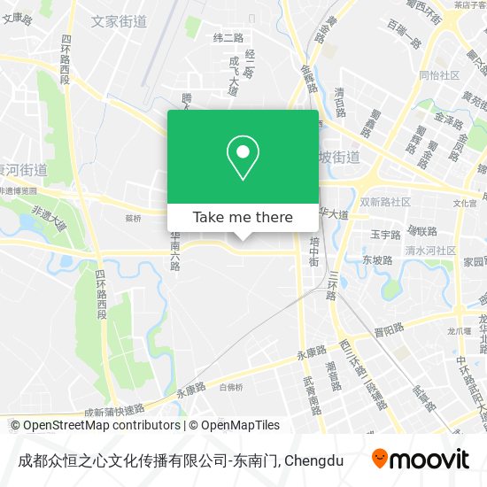 成都众恒之心文化传播有限公司-东南门 map