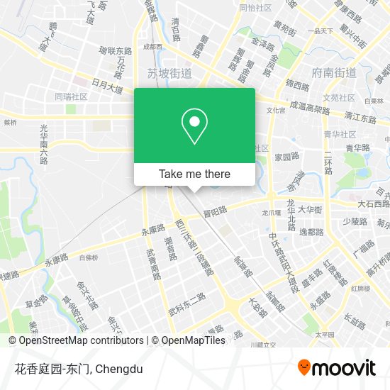 花香庭园-东门 map
