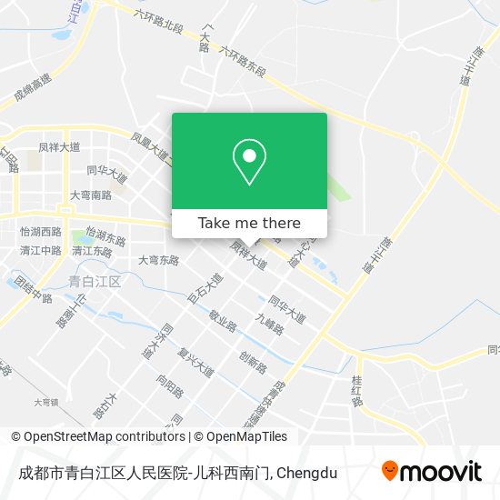 成都市青白江区人民医院-儿科西南门 map