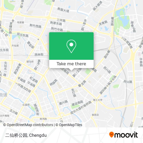 二仙桥公园 map