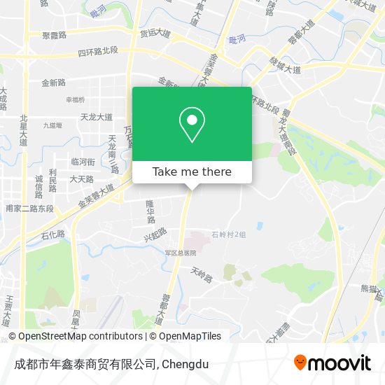 成都市年鑫泰商贸有限公司 map