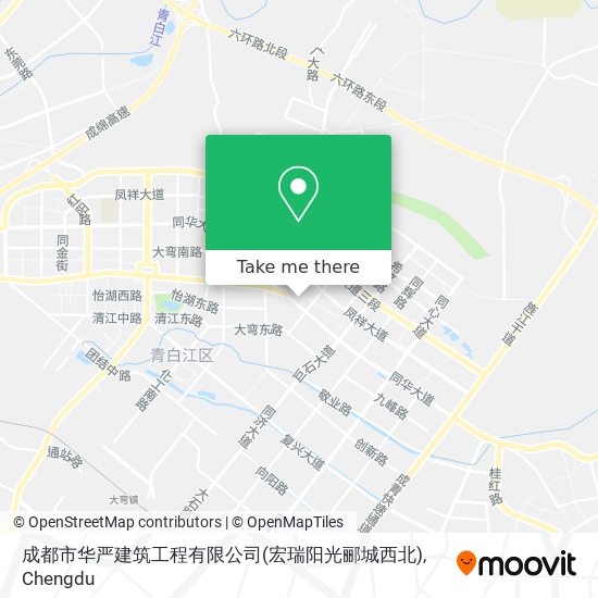 成都市华严建筑工程有限公司(宏瑞阳光郦城西北) map