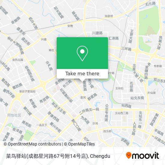 菜鸟驿站(成都星河路67号附14号店) map
