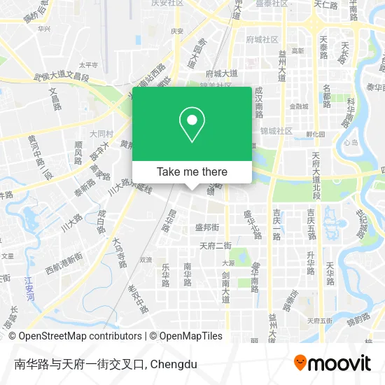 南华路与天府一街交叉口 map