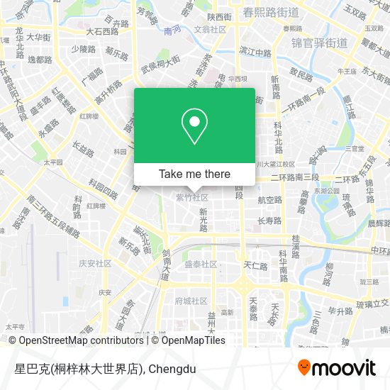 星巴克(桐梓林大世界店) map