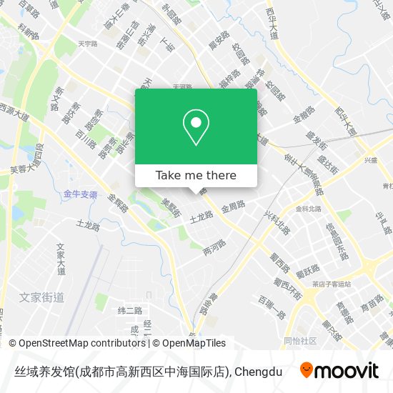 丝域养发馆(成都市高新西区中海国际店) map