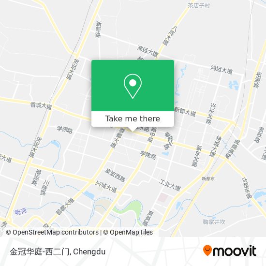 金冠华庭-西二门 map