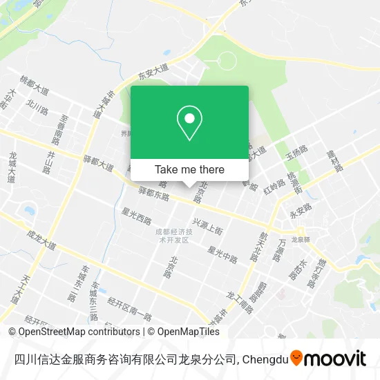 四川信达金服商务咨询有限公司龙泉分公司 map