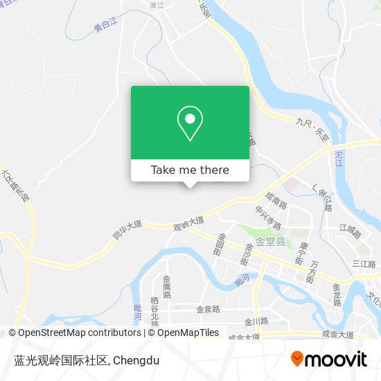 蓝光观岭国际社区 map