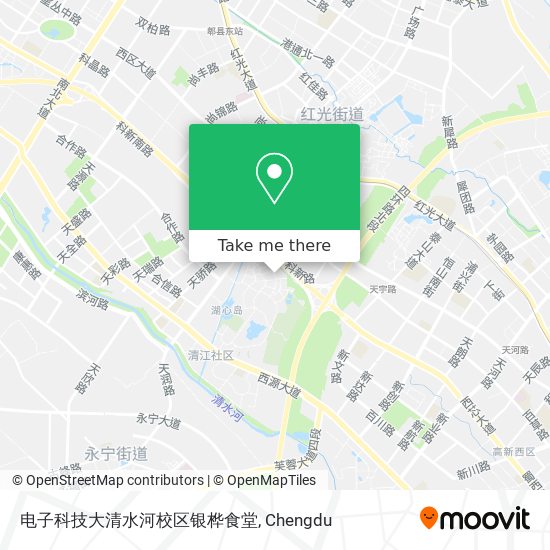 电子科技大清水河校区银桦食堂 map