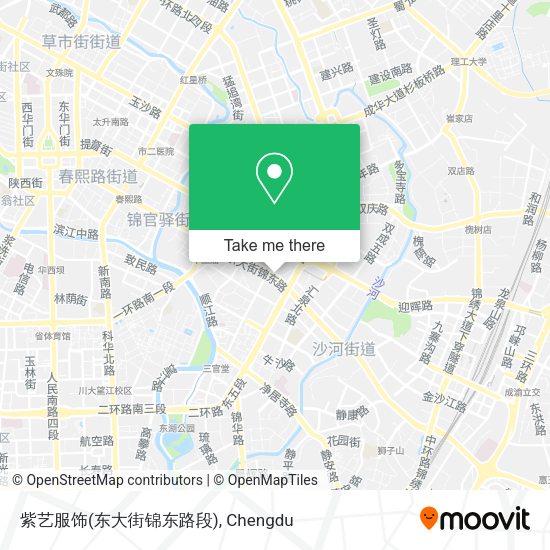 紫艺服饰(东大街锦东路段) map