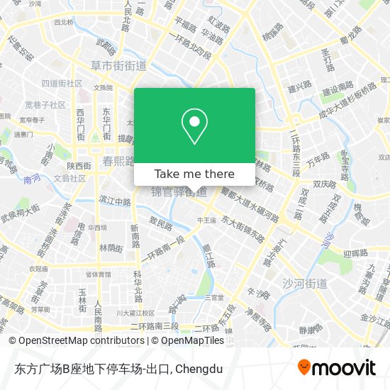 东方广场B座地下停车场-出口 map