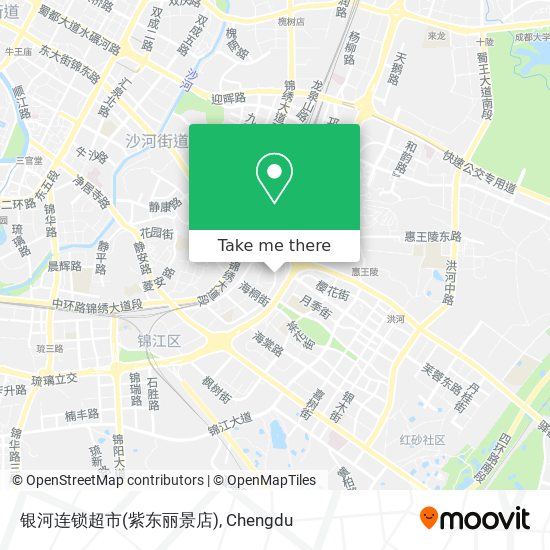银河连锁超市(紫东丽景店) map