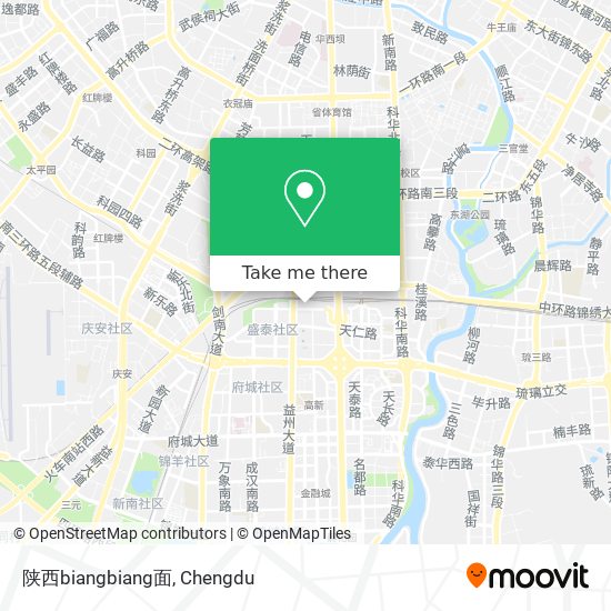 陕西biangbiang面 map